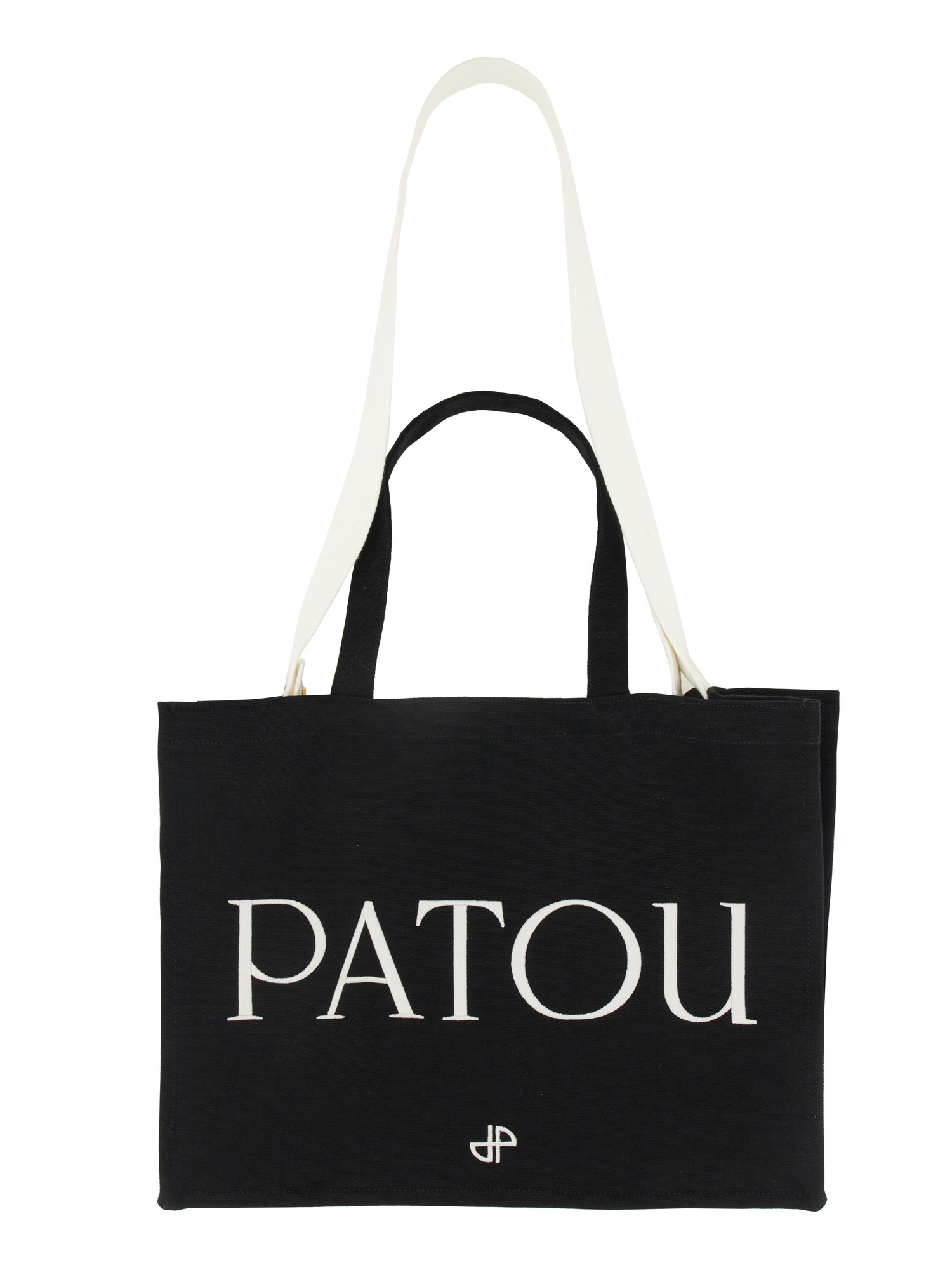 PATOU    LARGE COTTON PATOU TOTE BAG