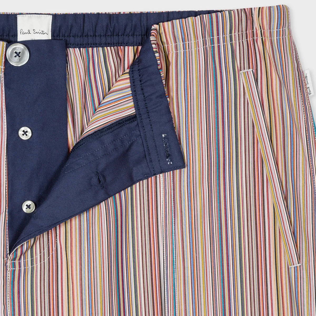 Paul Smith - Men's Signature Stripe Cotton Pyjama Shorts