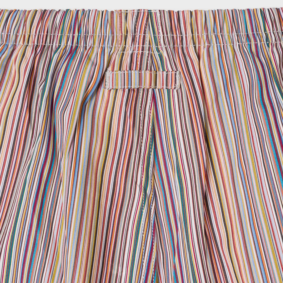 Paul Smith - Men's Signature Stripe Cotton Pyjama Shorts