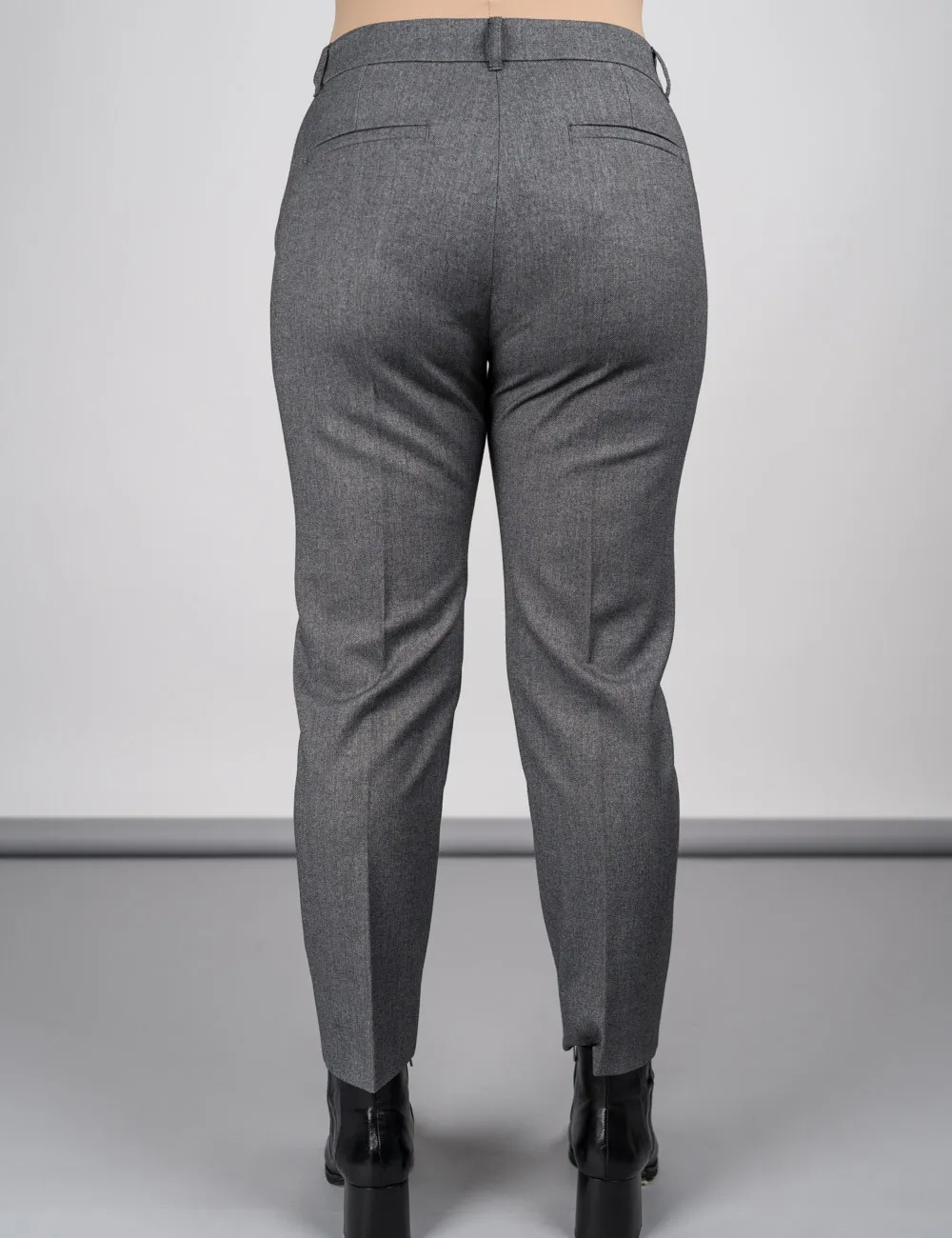 Pennyblack - Pantaloni slim a microfantasia grigio