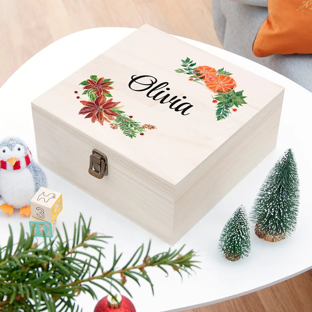 Personalised Festive Garland Christmas Eve Box