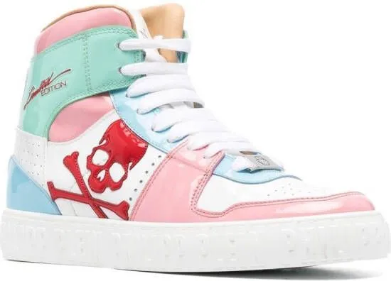 Philipp Plein Skull high-top sneakers Pink