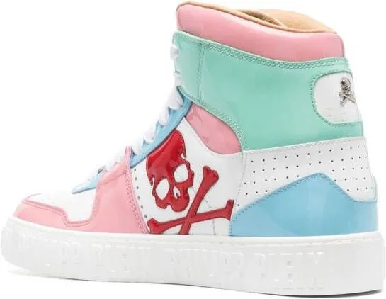 Philipp Plein Skull high-top sneakers Pink