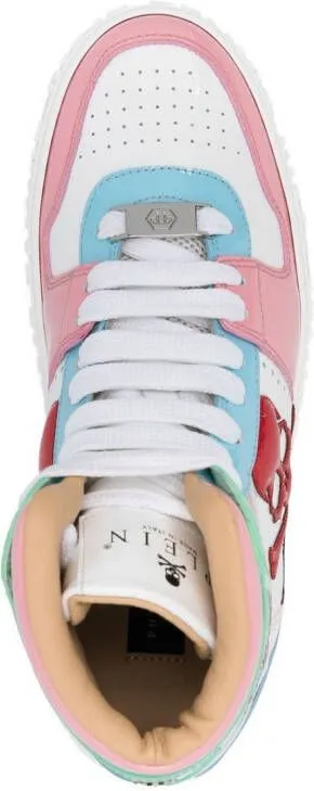 Philipp Plein Skull high-top sneakers Pink