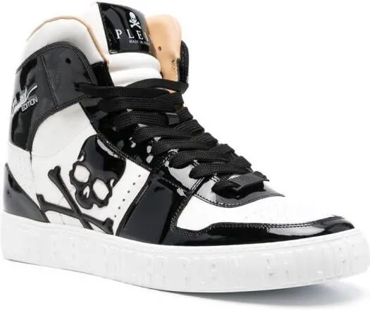 Philipp Plein skull-print high-top sneakers White