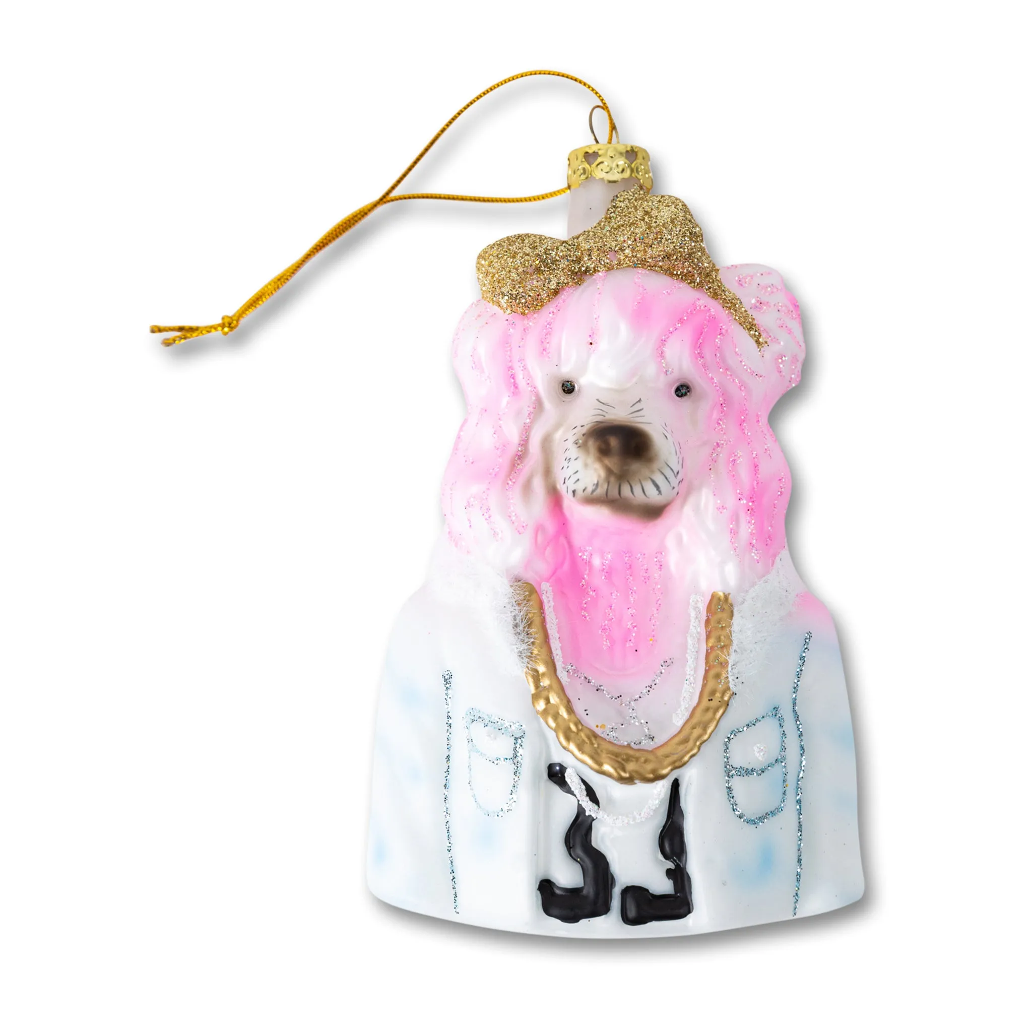 Pink Poodle Ornament