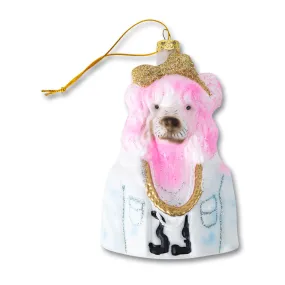 Pink Poodle Ornament