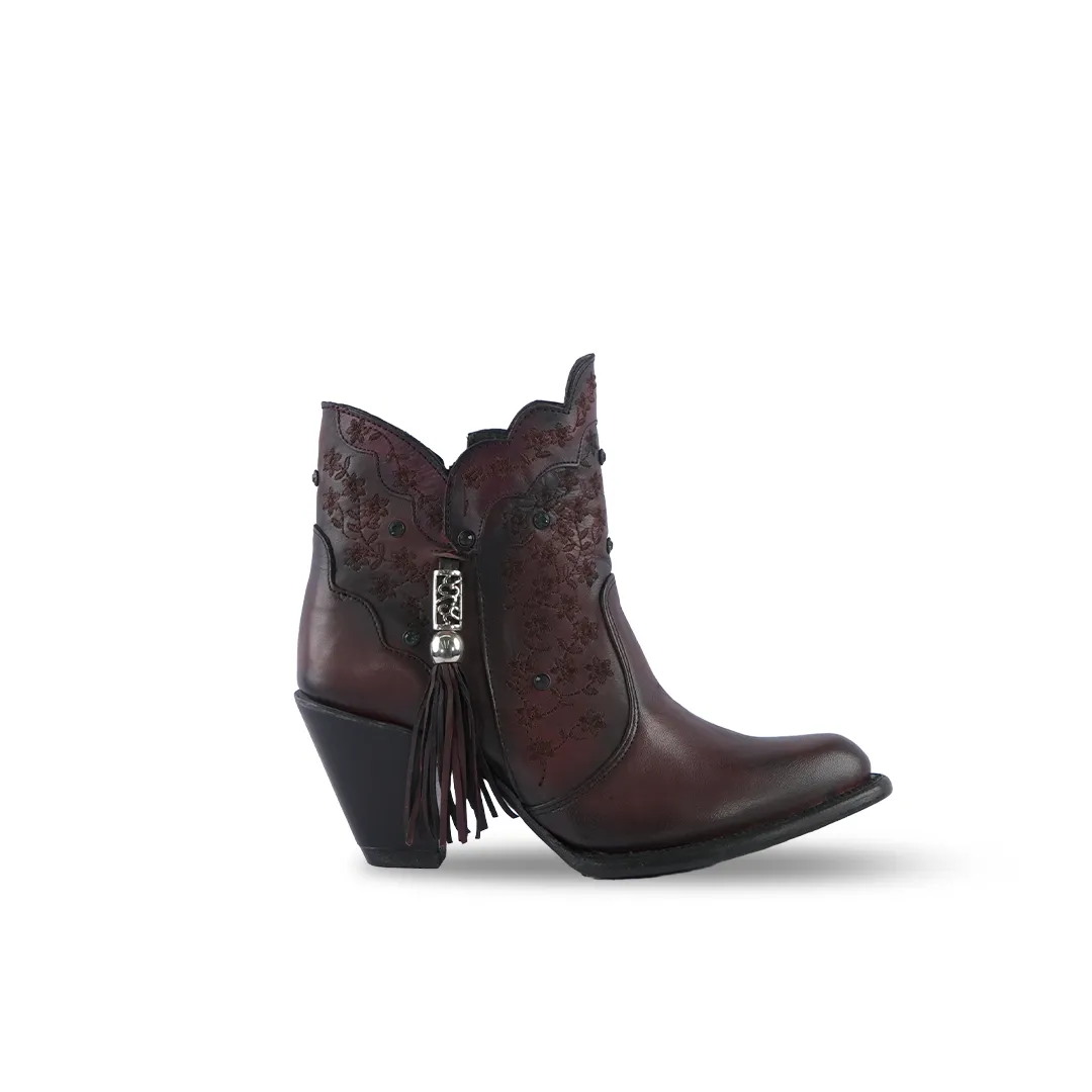 Platino Texas Country Womens Boot Peli Tinto Ximena