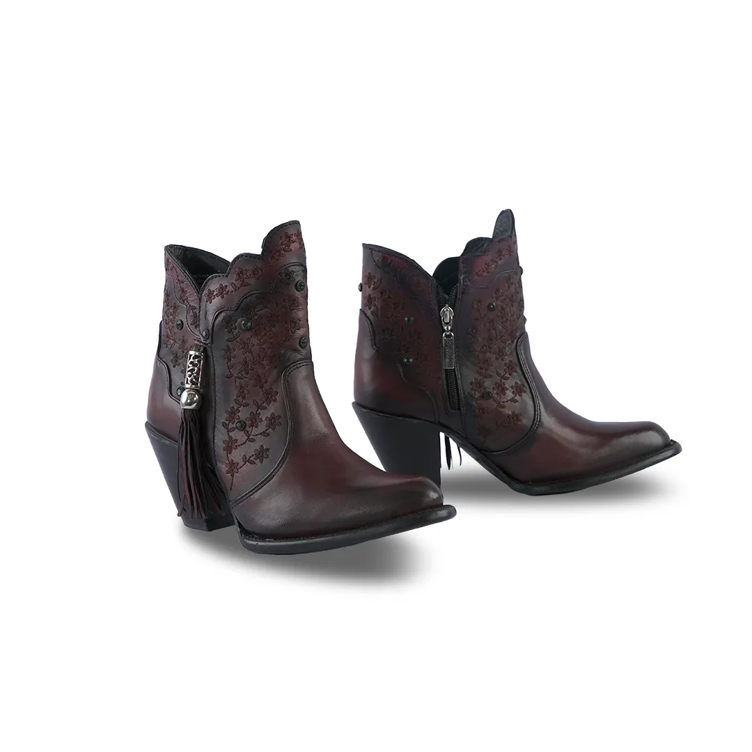 Platino Texas Country Womens Boot Peli Tinto Ximena