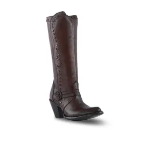 Platino Texas Country Womens Western Boot Peli Choco Brosh Denali