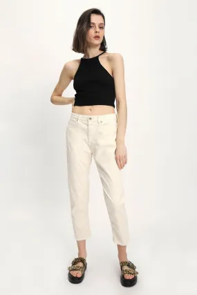 Please - Pantaloni Slim Cropped