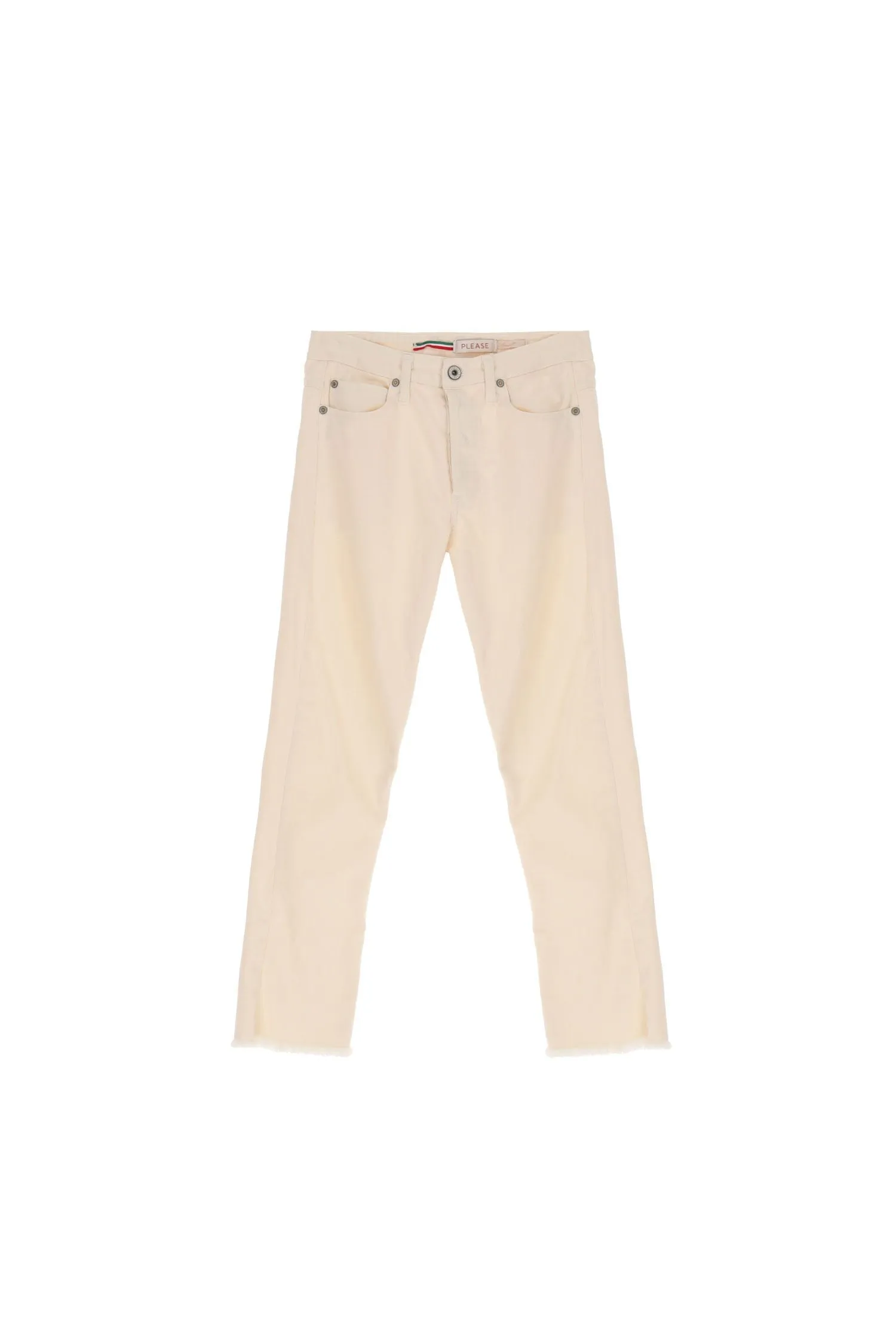 Please - Pantaloni Slim Cropped