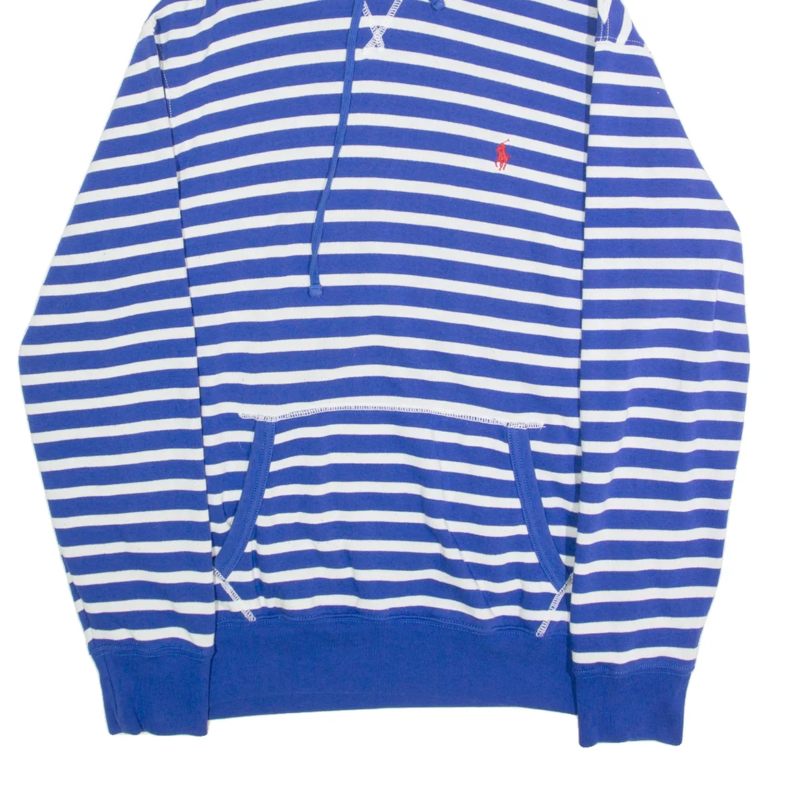 POLO RALPH LAUREN Mens Blue Hoodie L