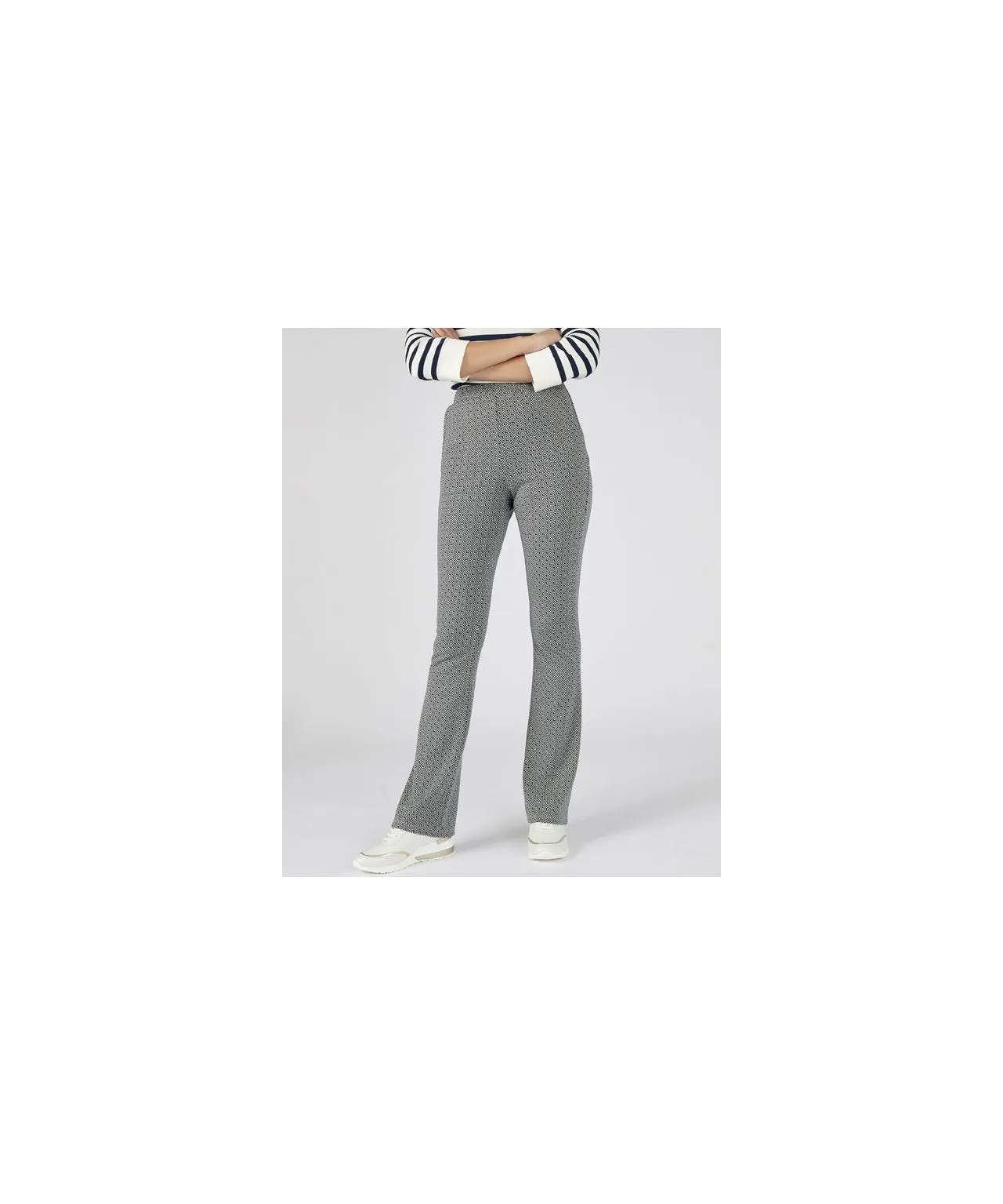 Pull-on Jacquard Trousers