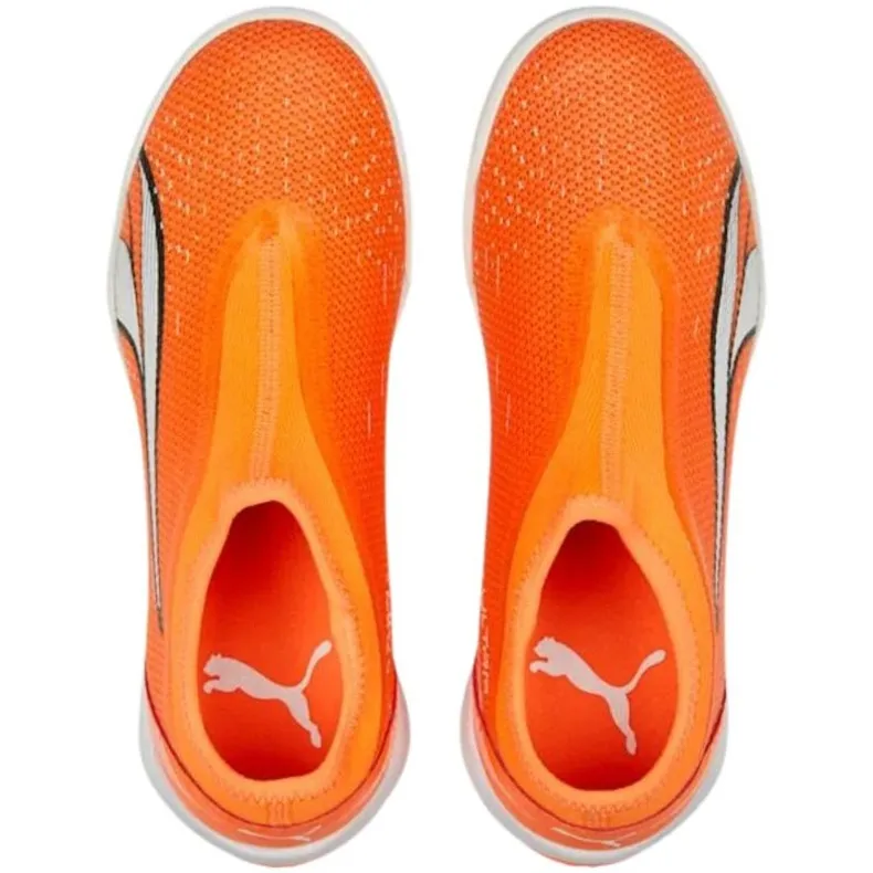 Puma Ultra Match Ll It + Mid Jr 107232 01 football shoes orange oranges and reds