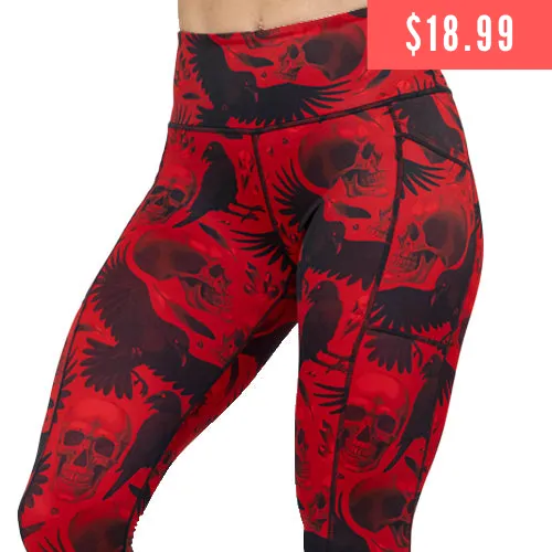 Raven Skull Leggings