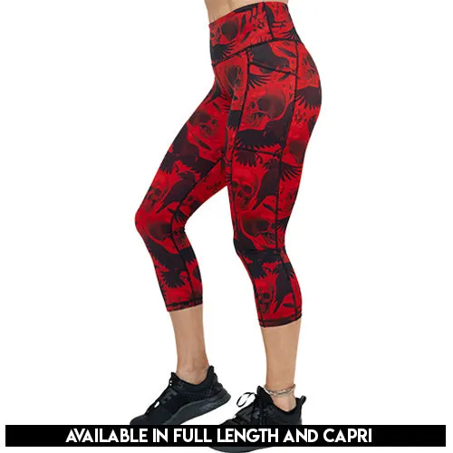 Raven Skull Leggings