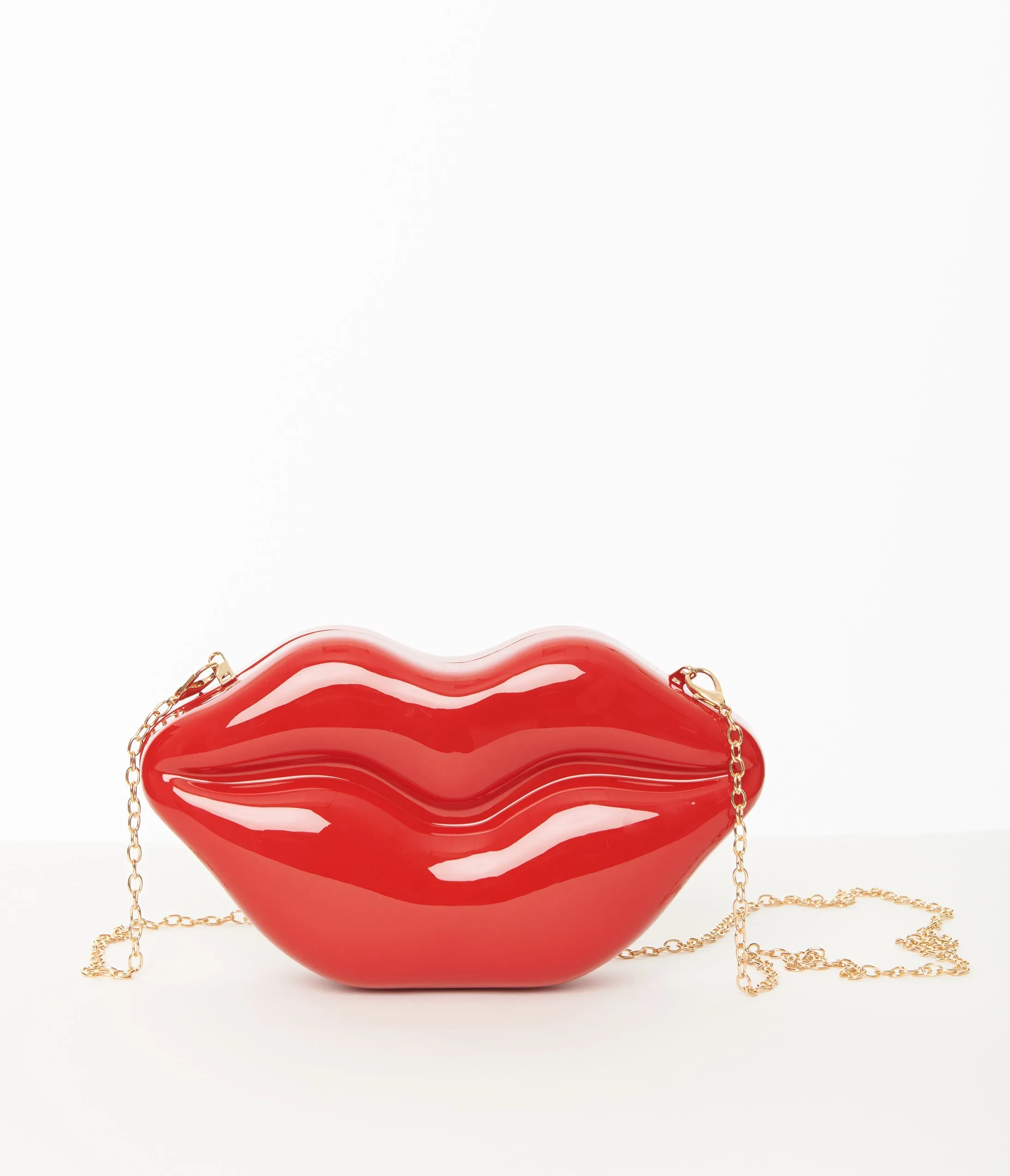 Red Lips Clutch Handbag