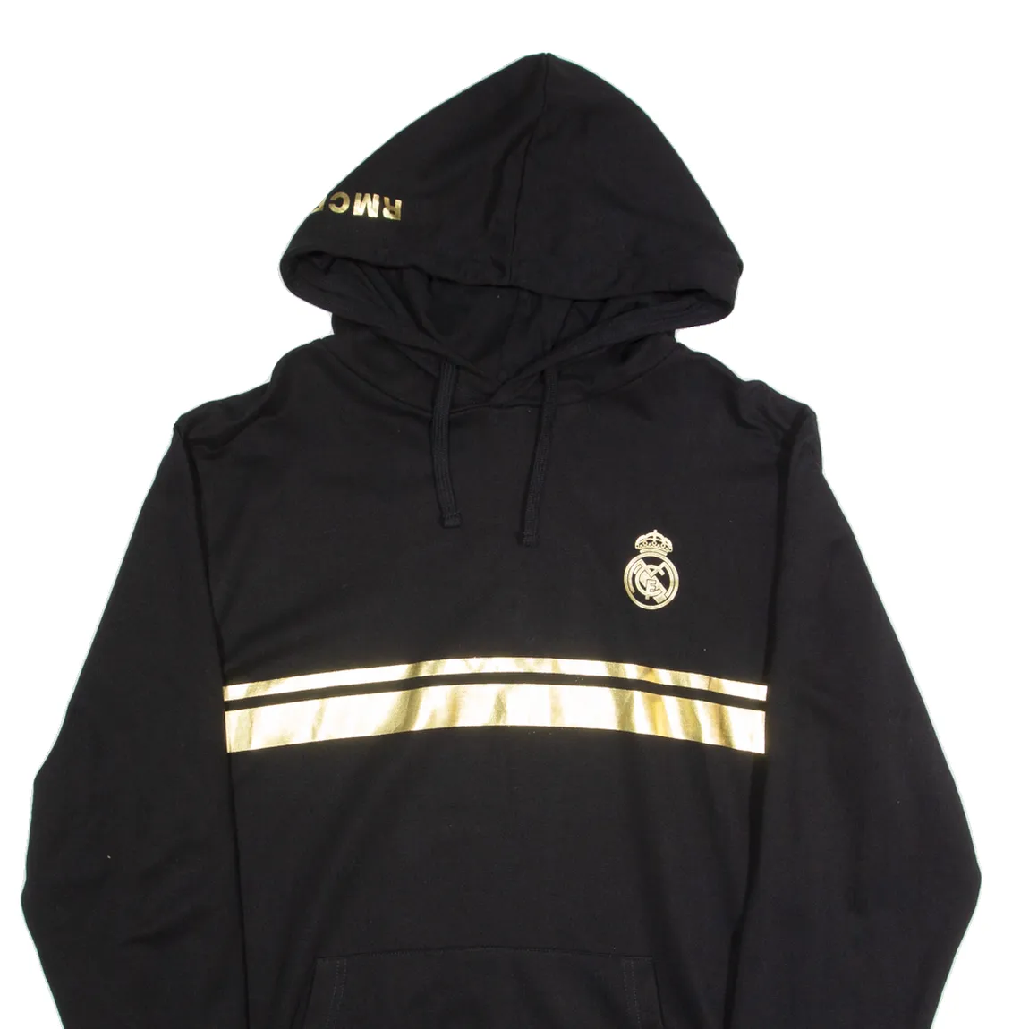 RMFC Mens Black Hoodie L