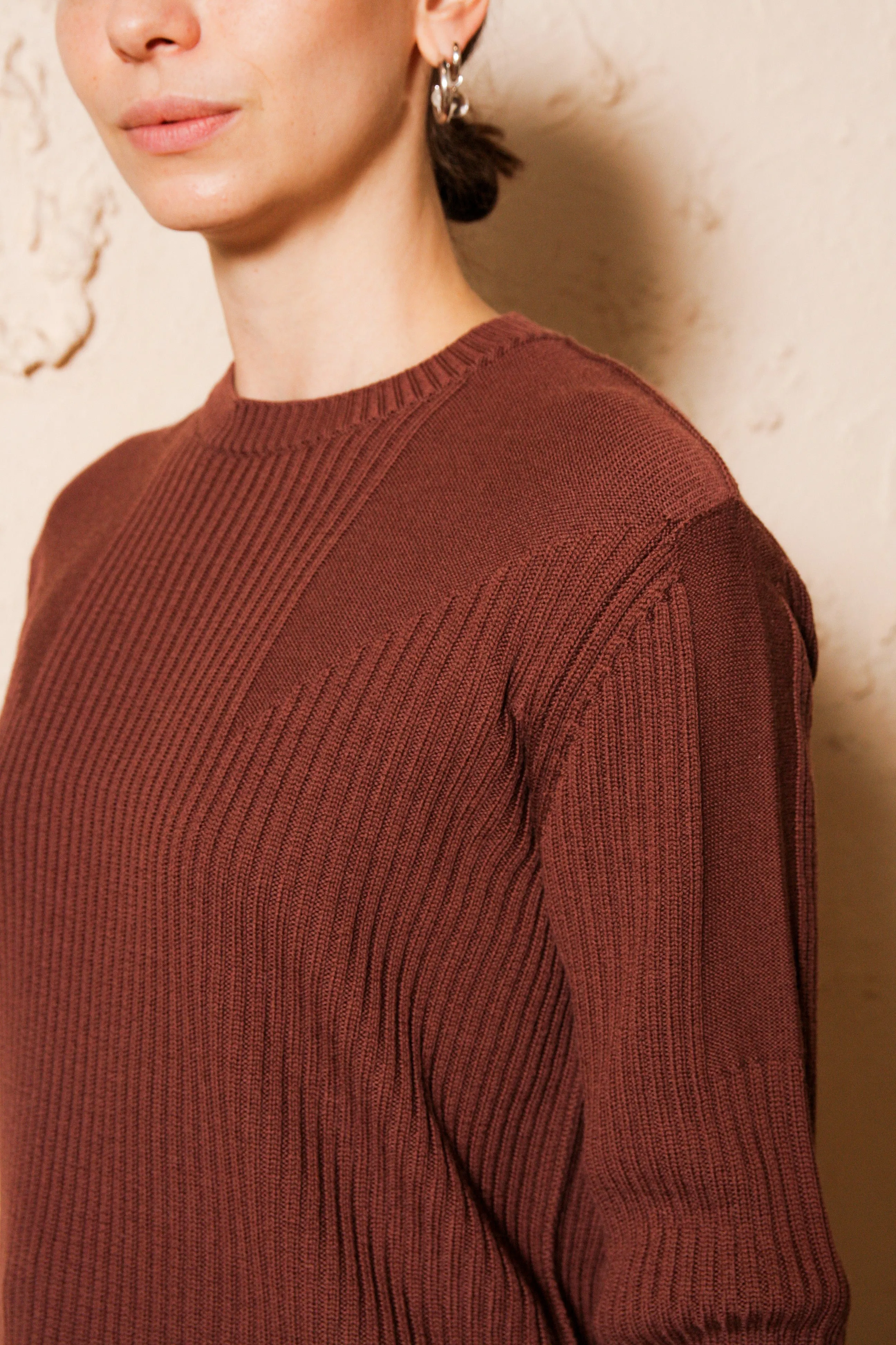 Round Neck Knit Sweater