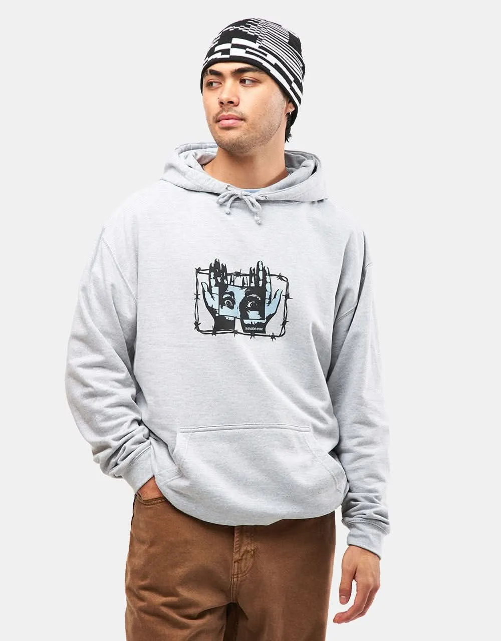 Route One Gaze Pullover Hoodie - Heather Grey