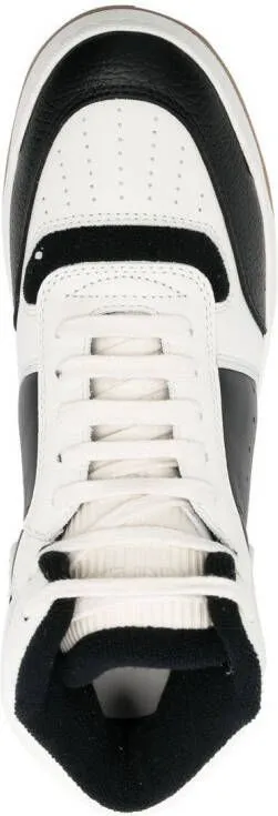 Saint Laurent colour-block high-top sneakers Black