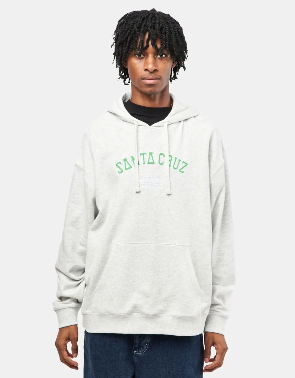 Santa Cruz Collegiate Strip Pullover Hoodie - Athletic Heather