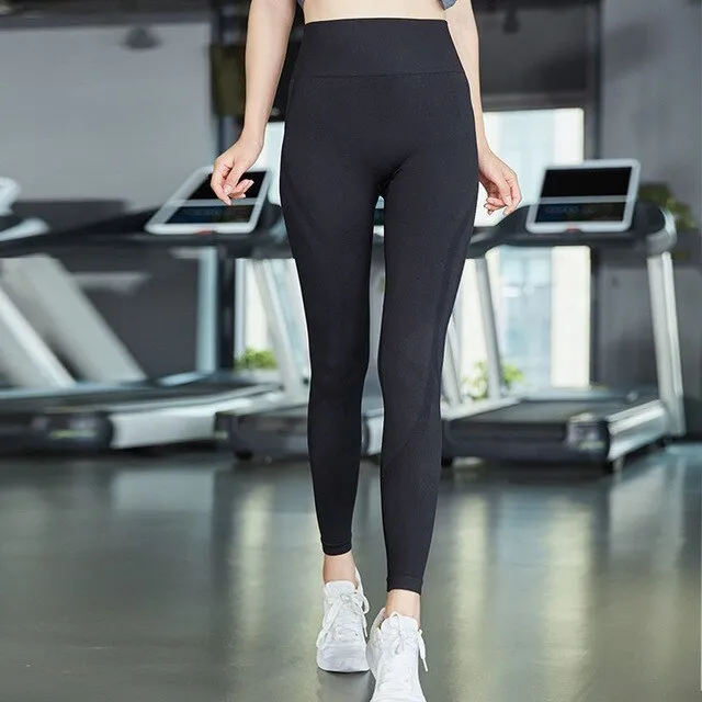 Seamless Women Leggings High Waist Push Up Nylon Leggings Jeggings Female Fitness Leggings Feminina Solid Workout Leggins