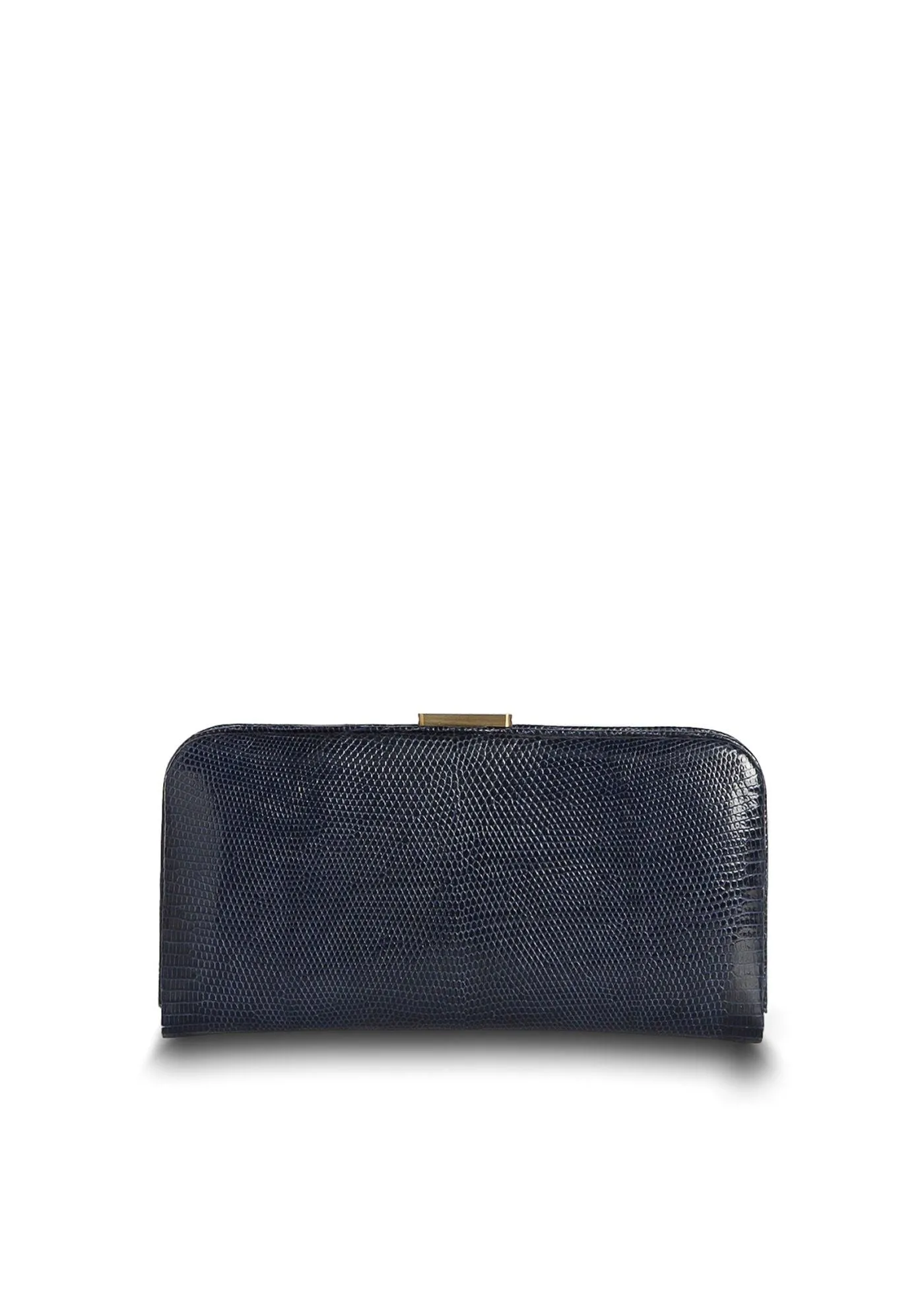 Slide Lock Wallet - Navy Lizard