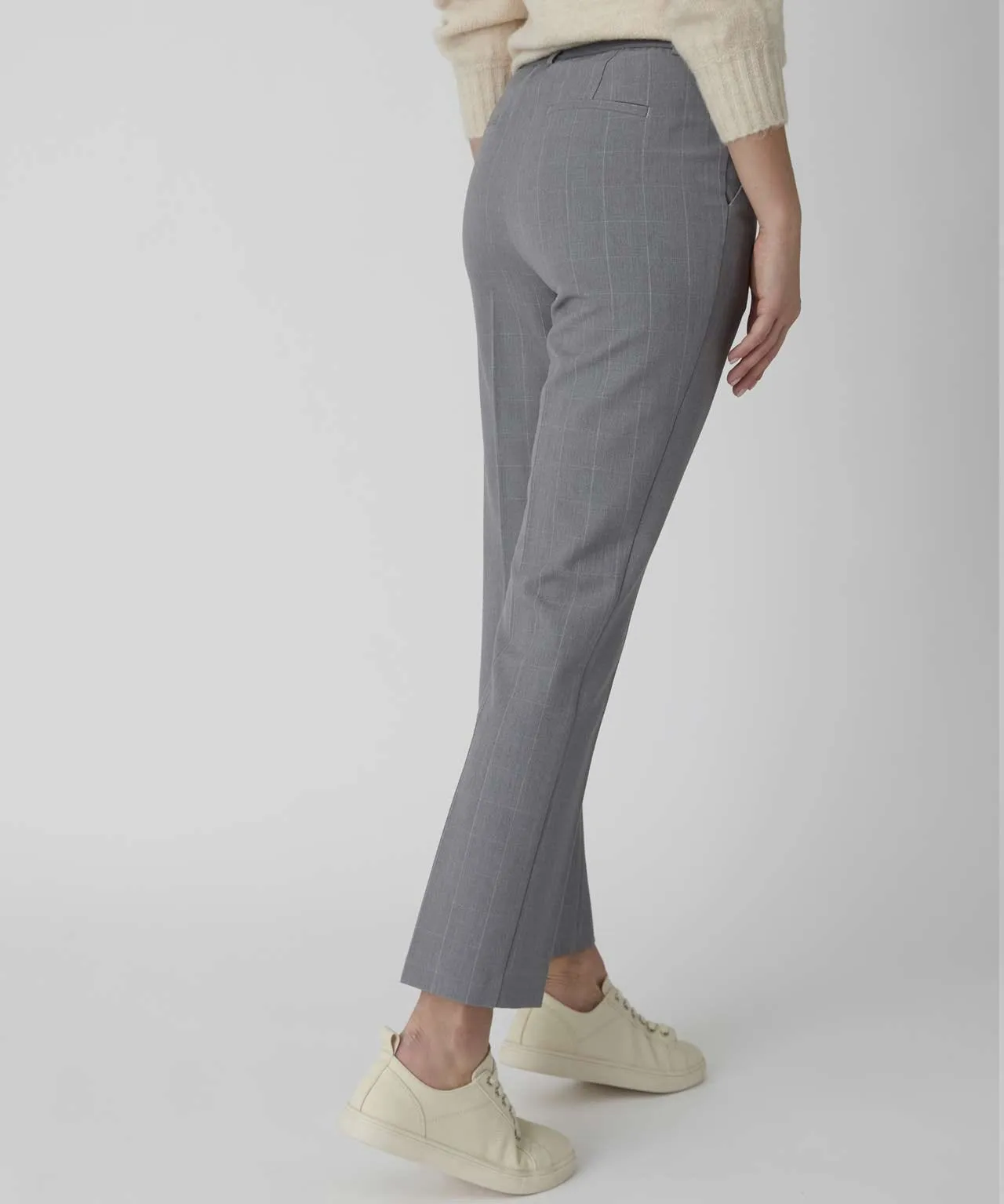 Slim Leg Check Trousers