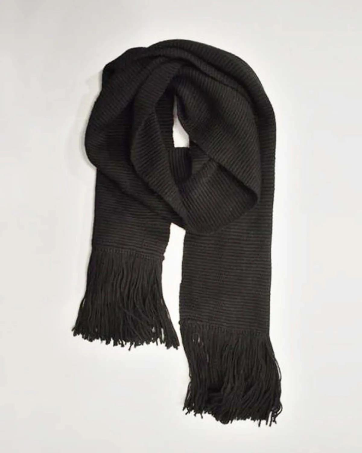 Solid Fringe Scarf