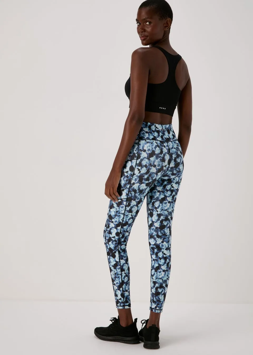 Souluxe Blue Printed Leggings