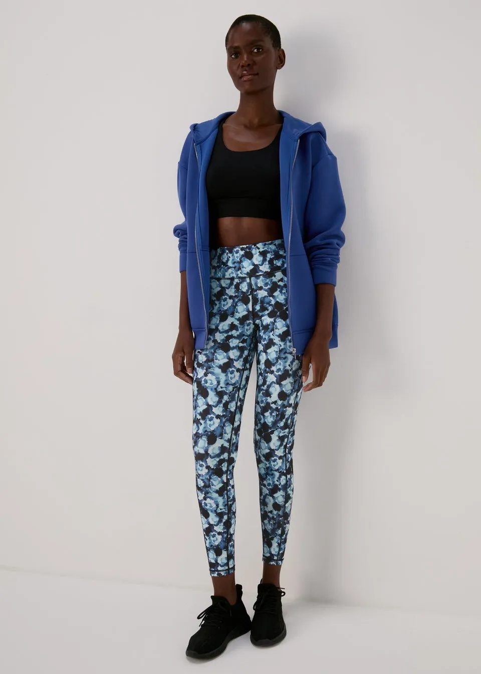 Souluxe Blue Printed Leggings