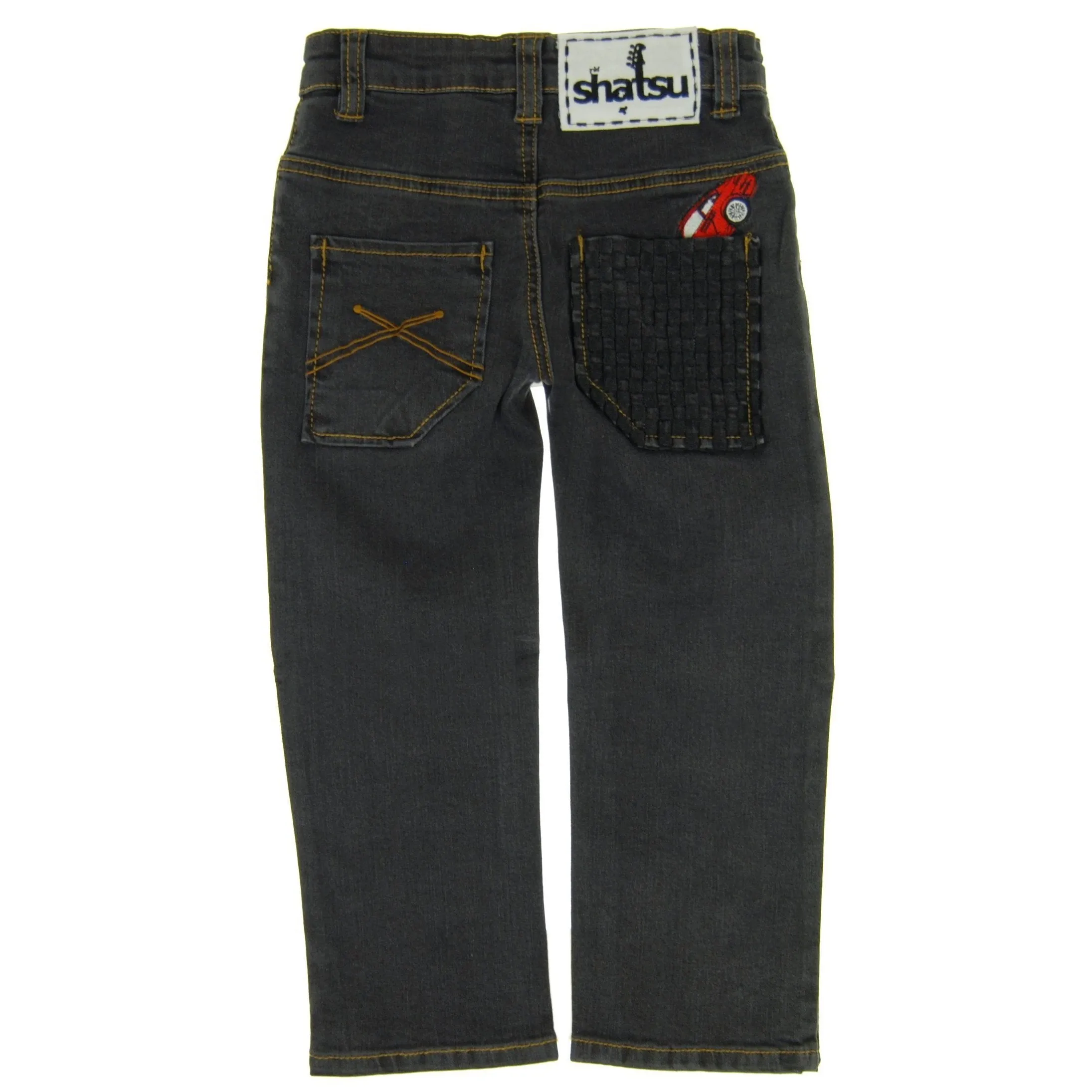 Speedster Black Denim Baby Jeans by: Mini Shatsu