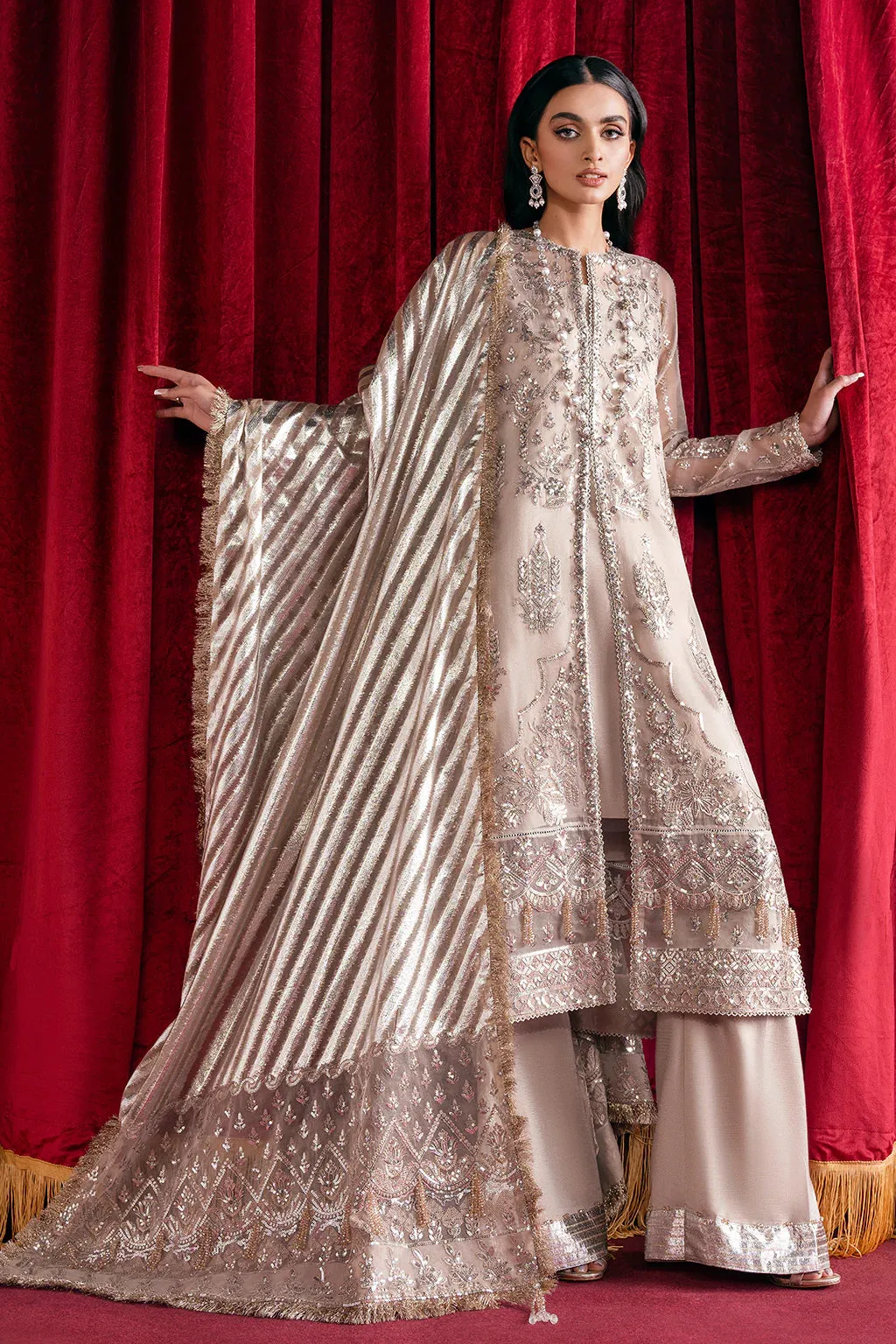 Starlet By Afrozeh Embroidered Organza Unstitched 3 Piece Suit - 02