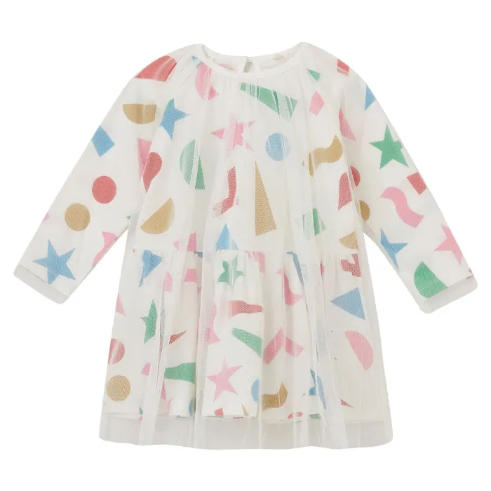 Stella McCartney Baby Stickers Tulle Dress Multicoloured