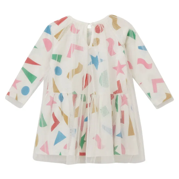 Stella McCartney Baby Stickers Tulle Dress Multicoloured