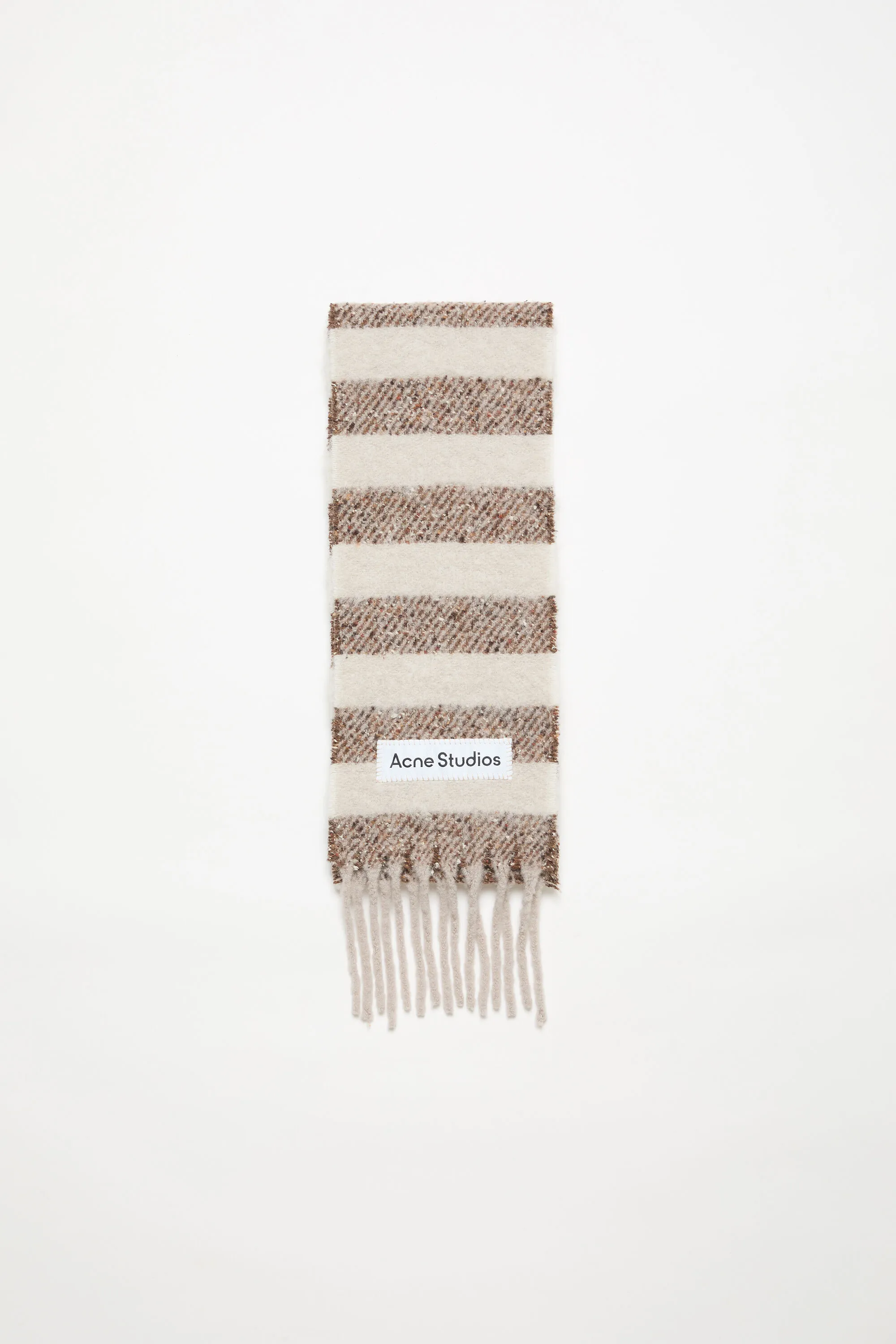 Stripe alpaca scarf - Narrow