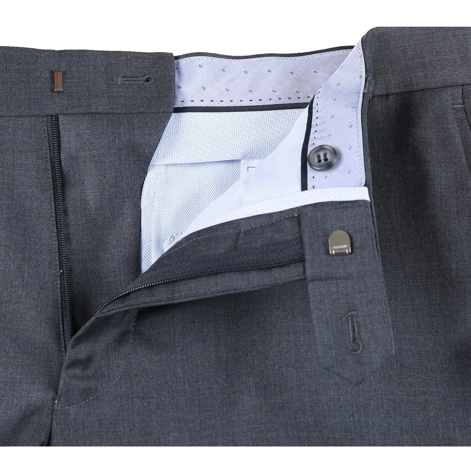 Super 150s Wool 2-Button Half-Canvas CLASSIC FIT Suit in Grey (Short, Regular, and Long Available) by Rivelino