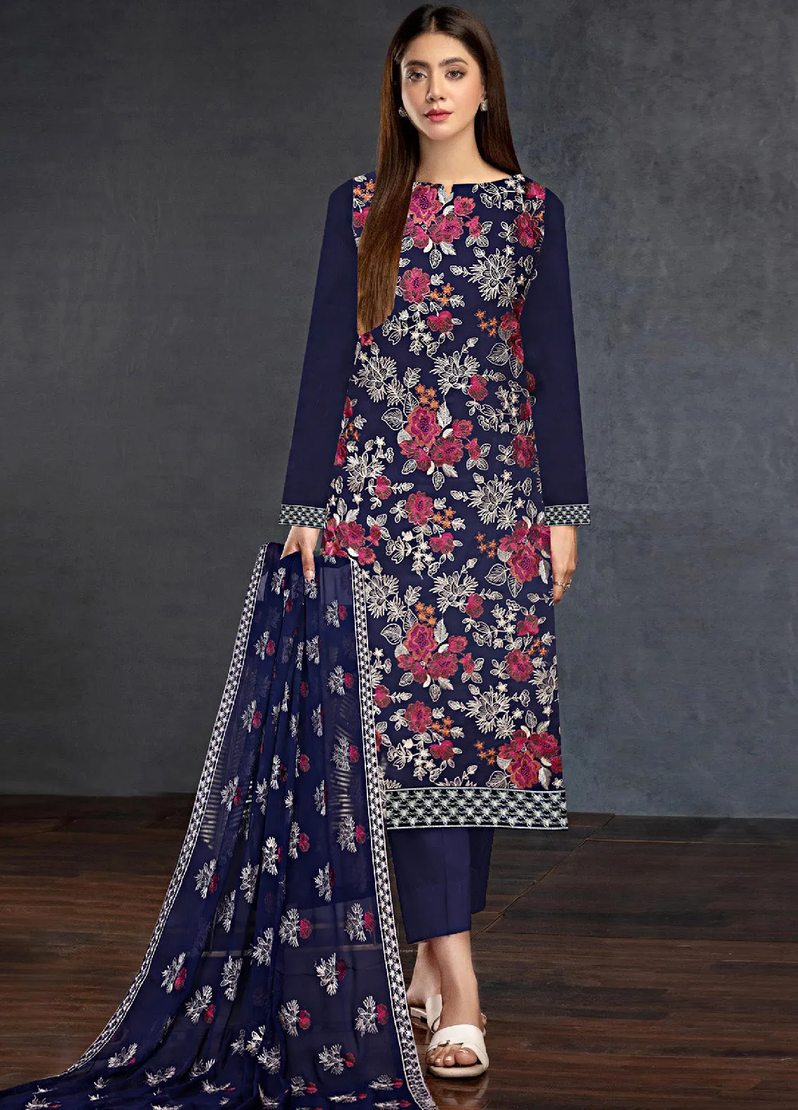 Taabina By Noor Fatima Embroidered Lawn Unstitched 3 Piece Suit - NF24TL NT-08