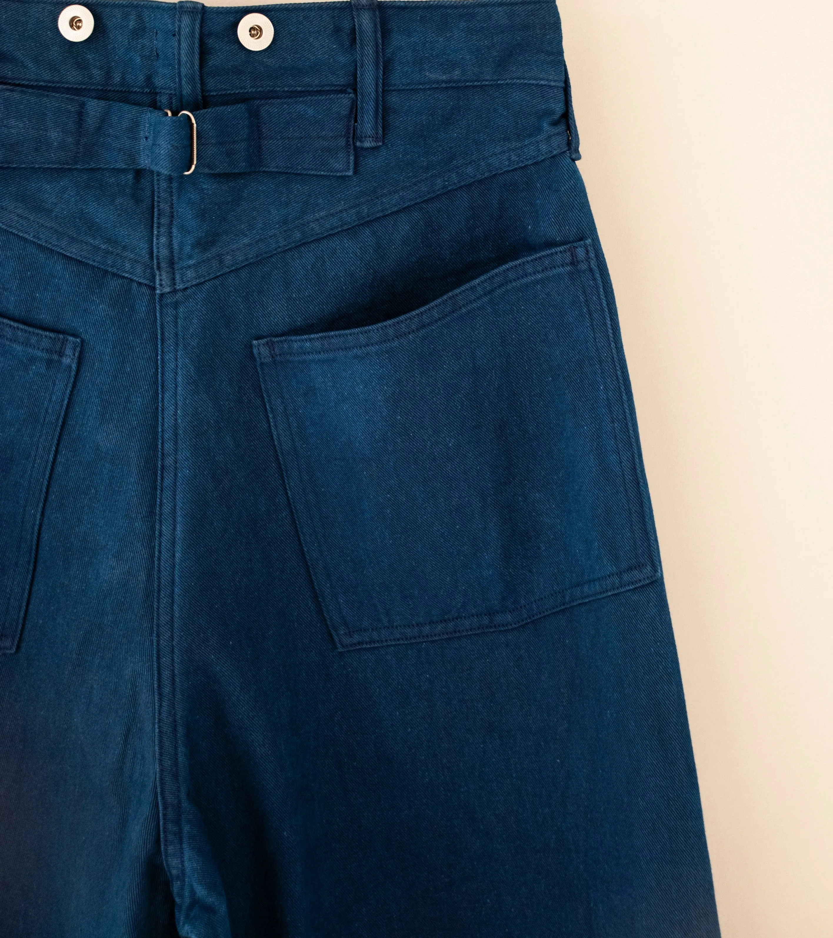 Taiga Takahashi 'Lot 209 Buckle Backed Trousers' (Indigo)