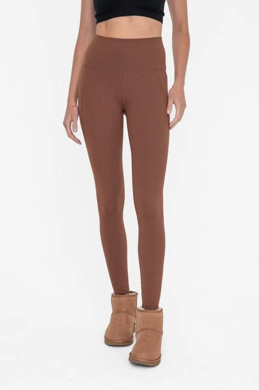 Tapered Band Essential Solid Highwaist Leggings