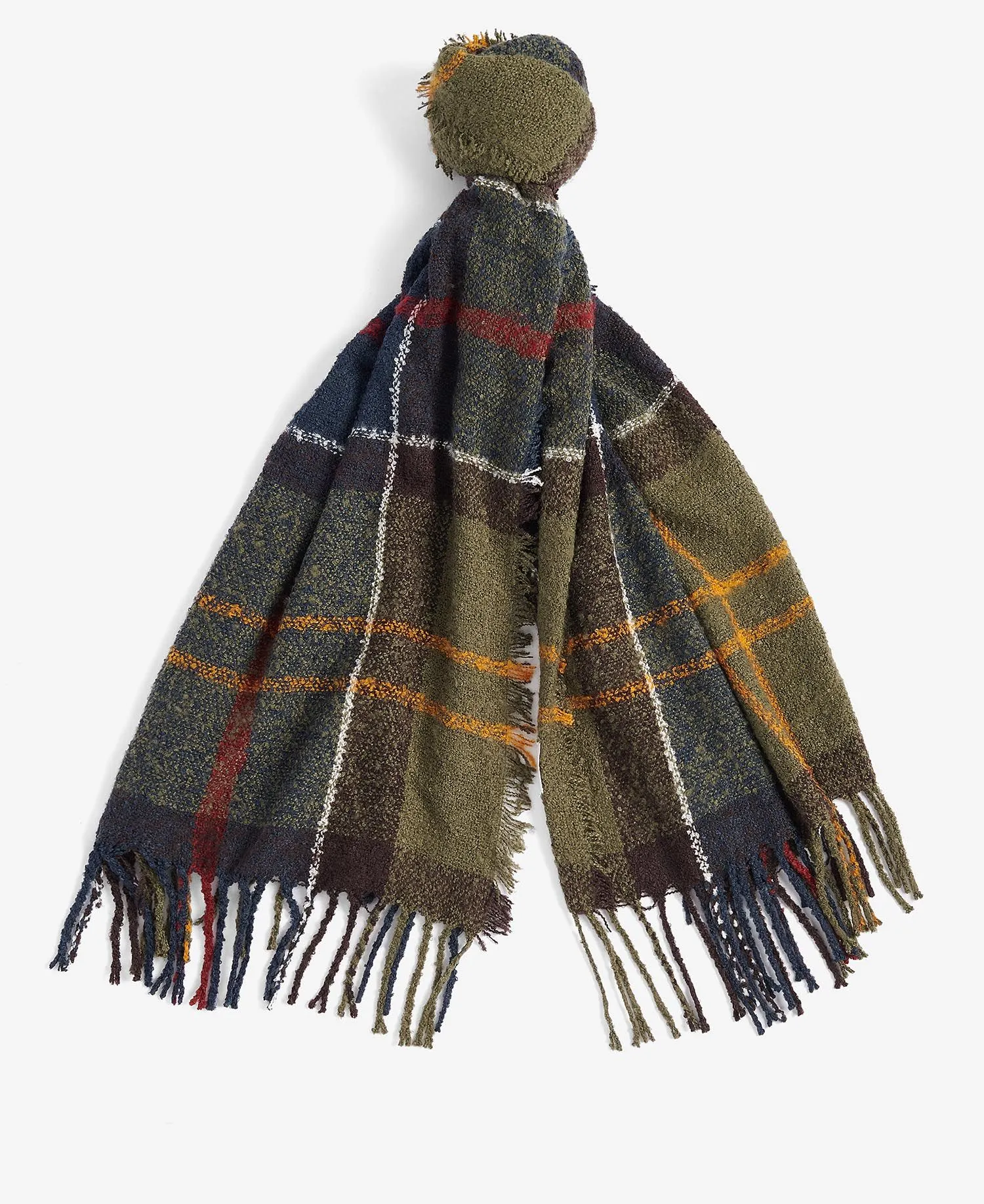  Tartan Boucle Scarf     