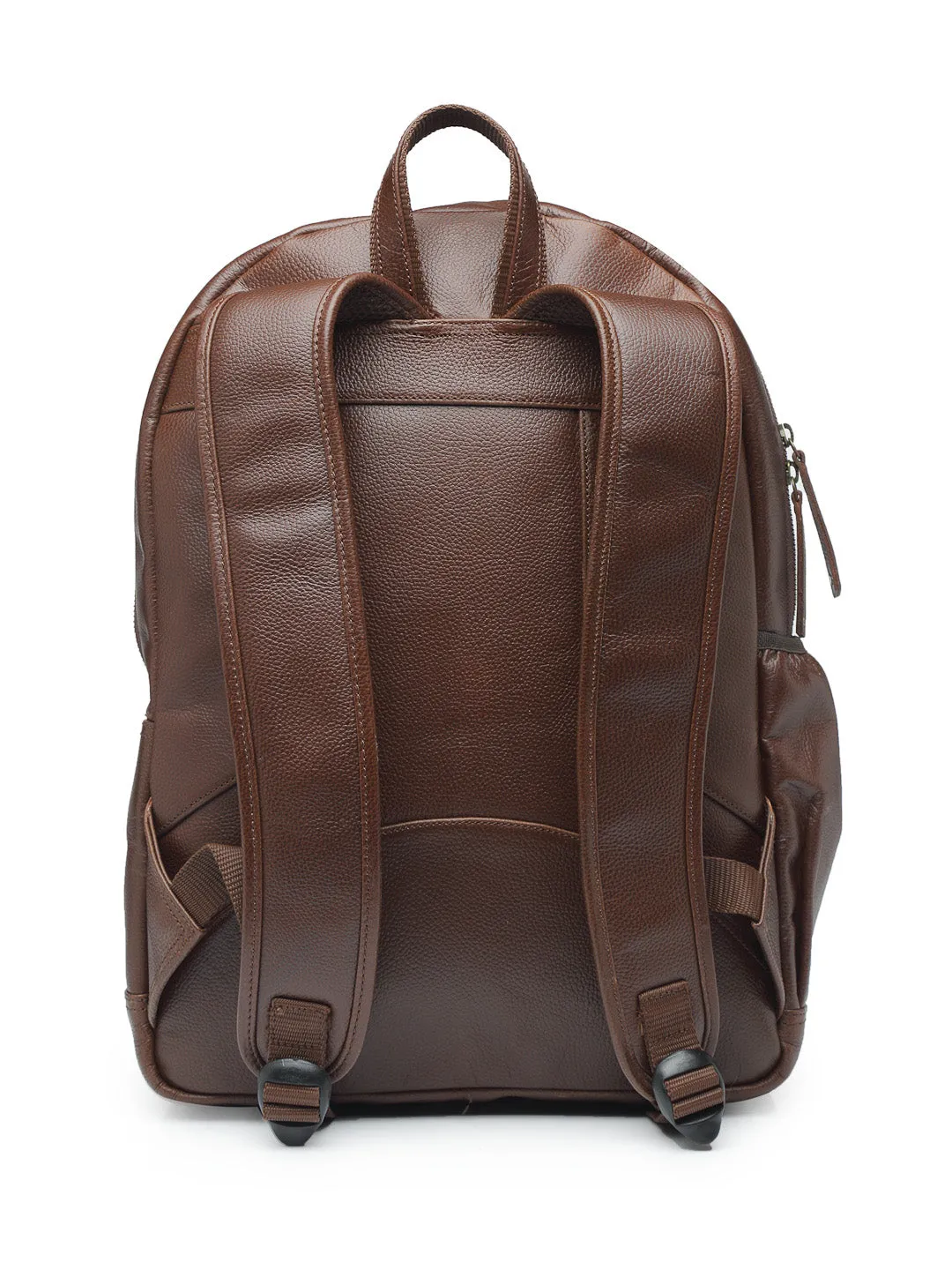 Teakwood Unisex Genuine Leather Brown Solid Backpack||Unisex Laptop Bag/Backpack- Clearance sale