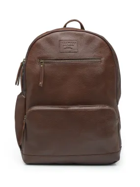 Teakwood Unisex Genuine Leather Brown Solid Backpack||Unisex Laptop Bag/Backpack- Clearance sale