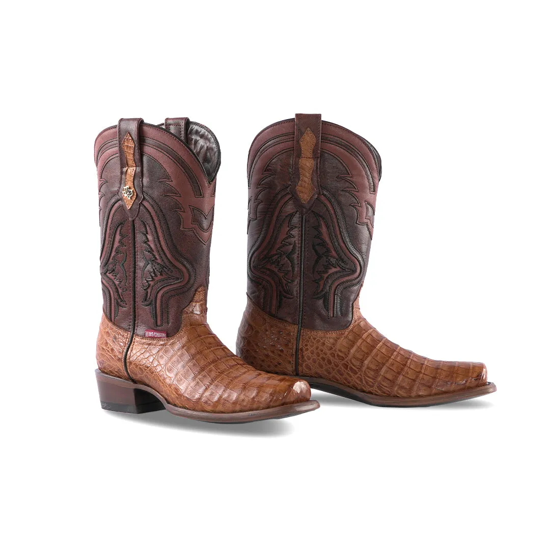 Texas Country Exotic Boot Panza Caiman Belly Camell LN101