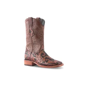 Texas Country Mens Boot Cincelado Malboro Square Toe E918