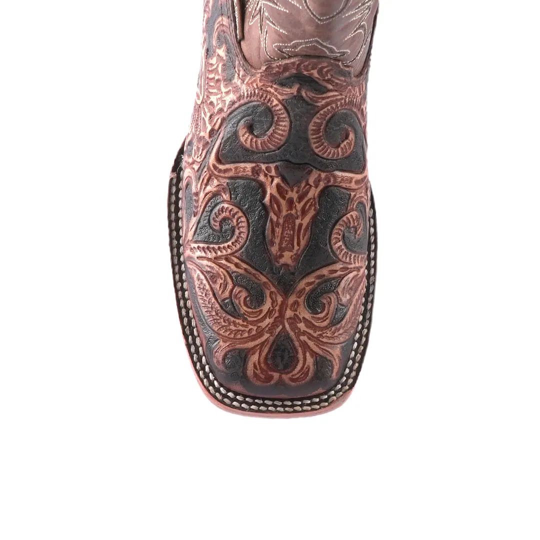 Texas Country Mens Boot Cincelado Malboro Square Toe E918