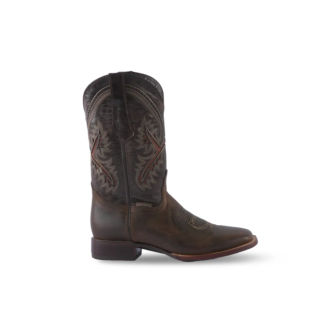 Texas Country Western Boot Azkar Tan E29