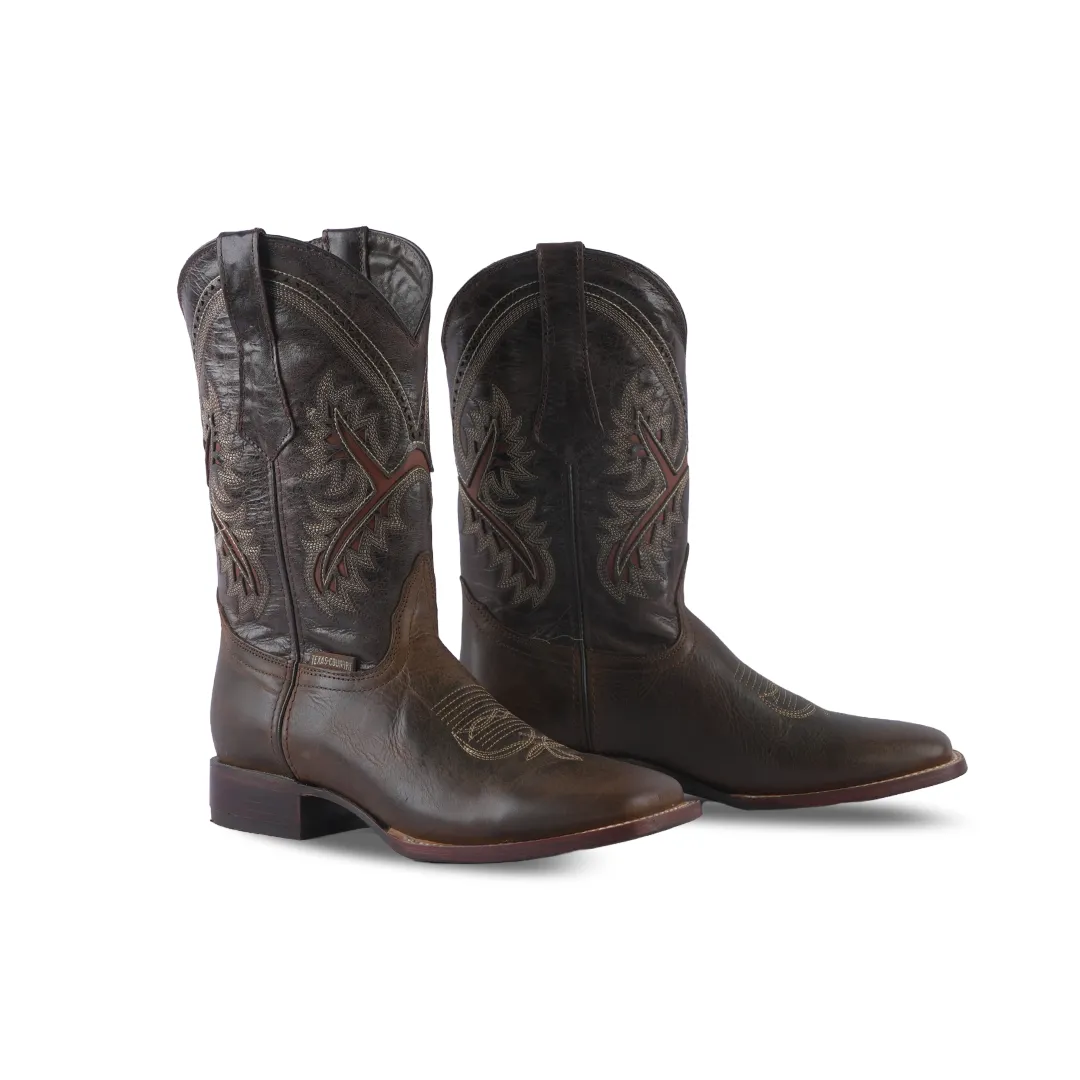 Texas Country Western Boot Azkar Tan E29